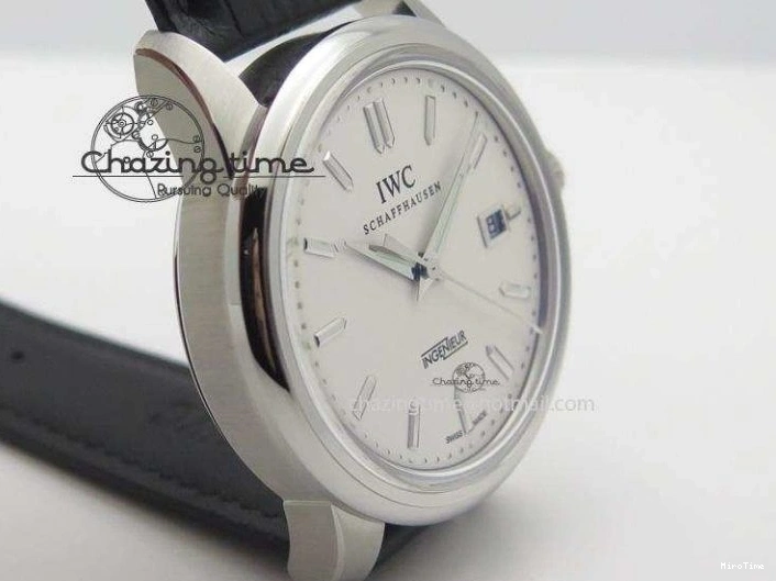MIROTIME 0105 RelaxedFit Ingeniuer St.Laurens SS White Dial MKF 1:1 V2 Best Edition On Black Leather Strap A 7355